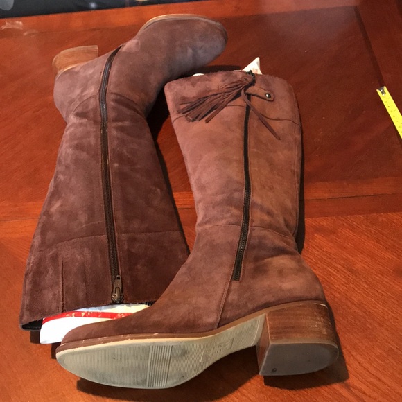 Naturalizer brown leather riding boots size 7.5 W - Picture 12 of 16